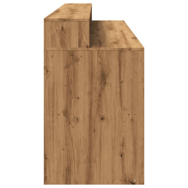 LED-Schreibtisch Artisan-Eiche 200x55x91 Holzwerkstoff