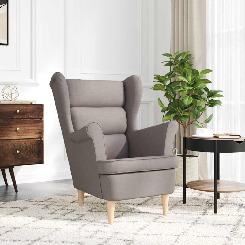 Sessel Taupe 74x84x100 cm Stoff