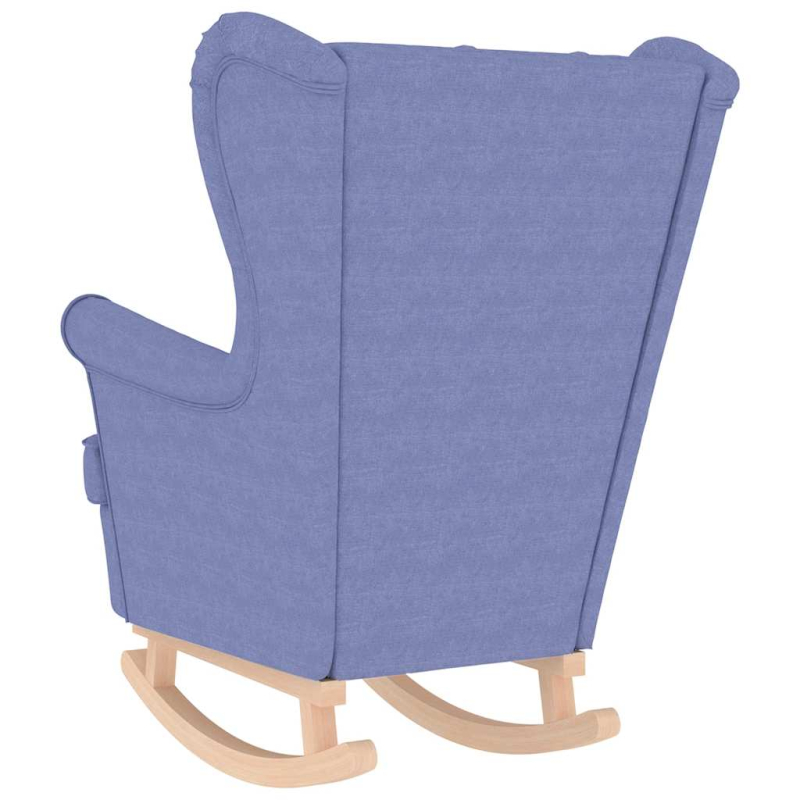 Schaukelsessel Jeansblau 74x90x102 cm Stoff