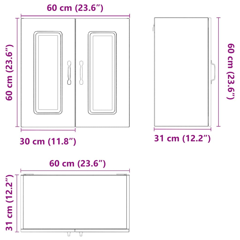 Kopfteil-Kissen Schwarz 80 cm Stoff