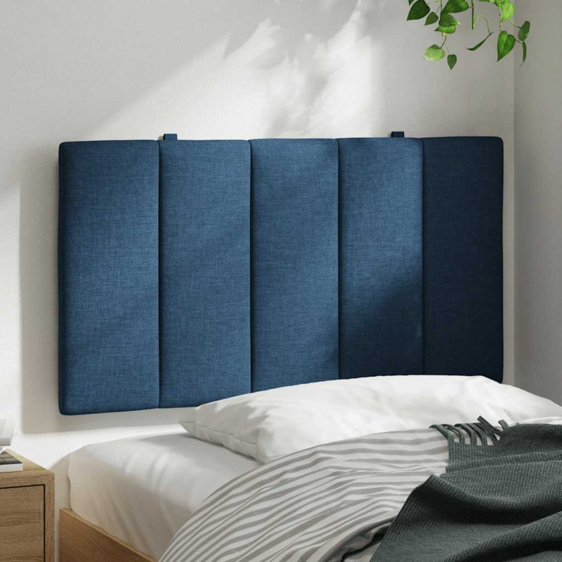Kopfteil-Kissen Blau 90 cm Stoff
