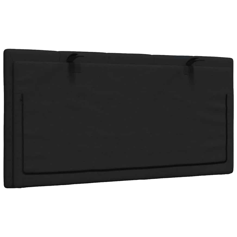 Kopfteil-Kissen Schwarz 100 cm Stoff