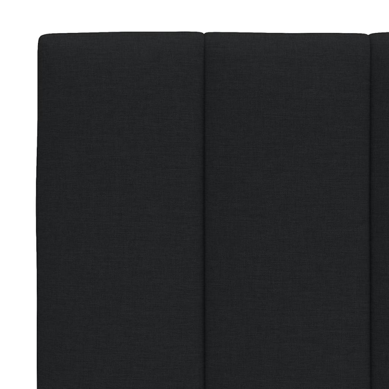 Kopfteil-Kissen Schwarz 100 cm Stoff