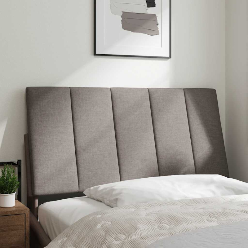 Kopfteil-Kissen Taupe 100 cm Stoff