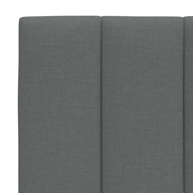 Kopfteil-Kissen Dunkelgrau 120 cm Stoff