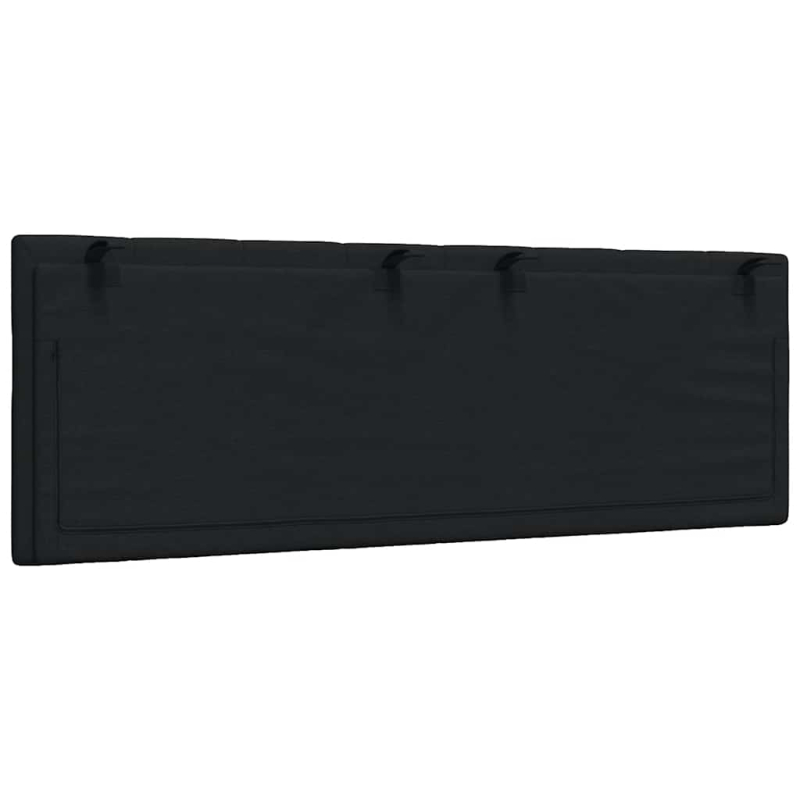 Kopfteil-Kissen Schwarz 120 cm Stoff