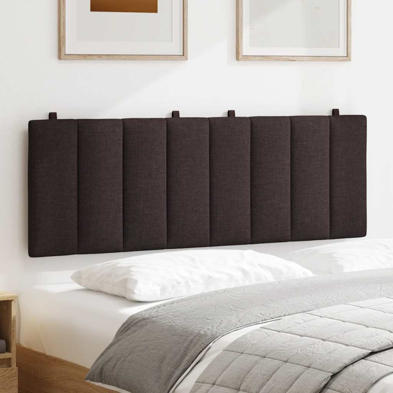Kopfteil-Kissen Dunkelbraun 120 cm Stoff
