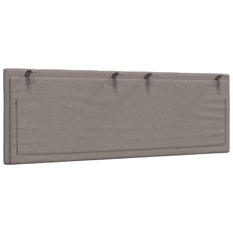 Kopfteil-Kissen Taupe 120 cm Stoff