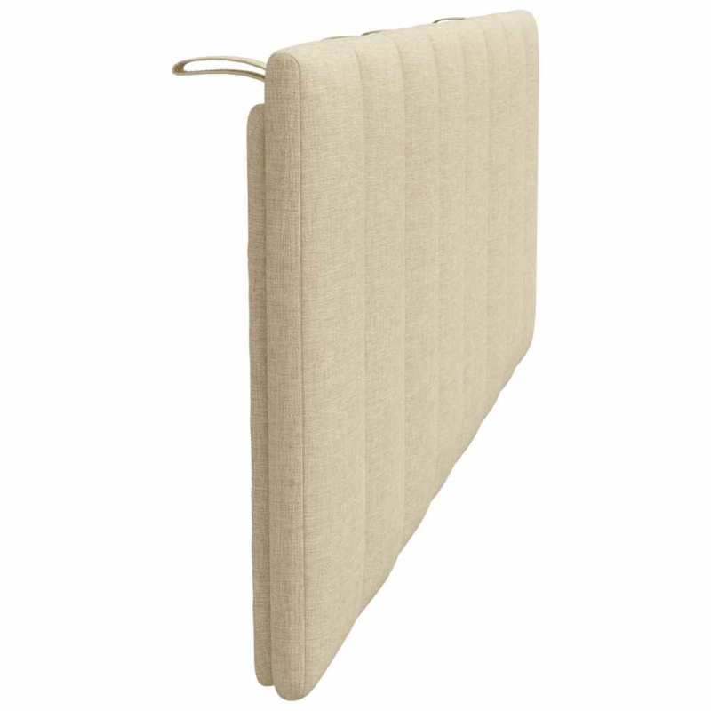 Kopfteil-Kissen Creme 120 cm Stoff