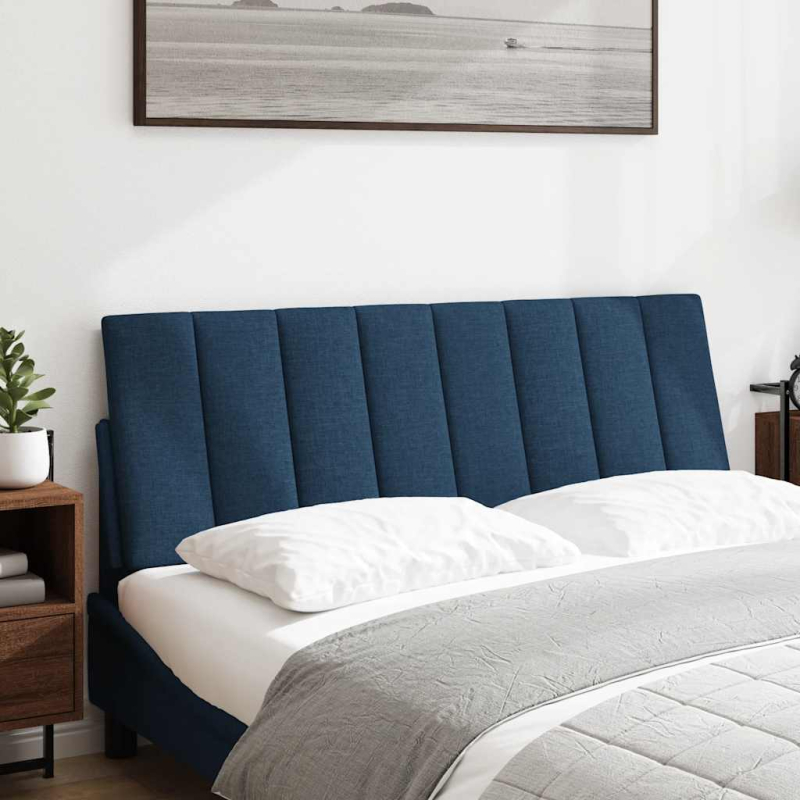 Kopfteil-Kissen Blau 120 cm Stoff