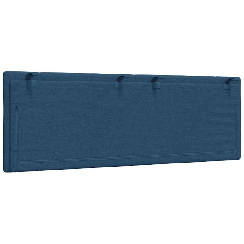Kopfteil-Kissen Blau 120 cm Stoff
