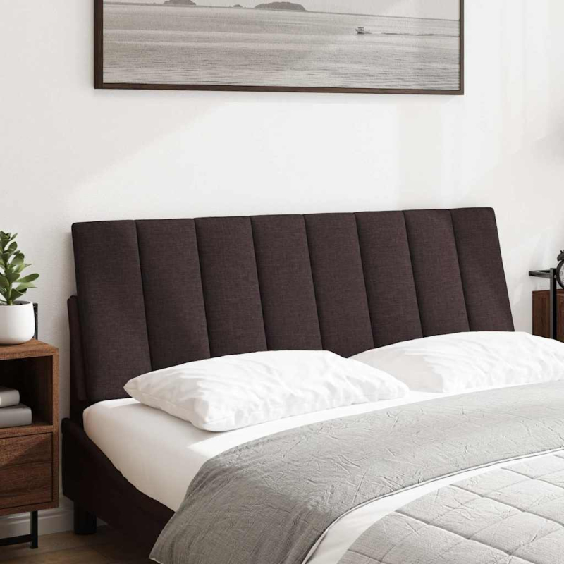 Kopfteil-Kissen Dunkelbraun 140 cm Stoff