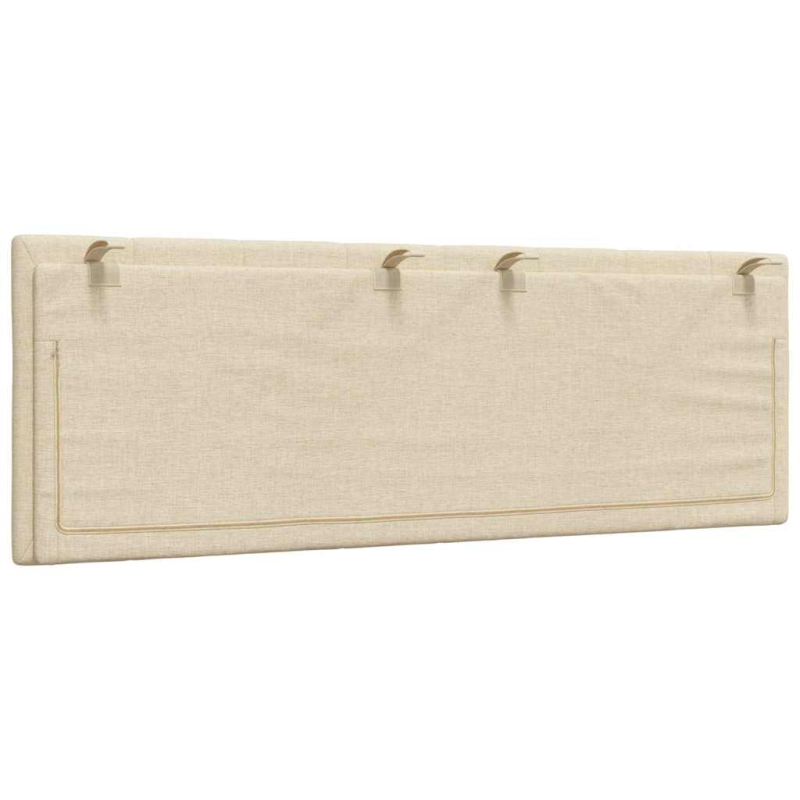 Kopfteil-Kissen Creme 140 cm Stoff