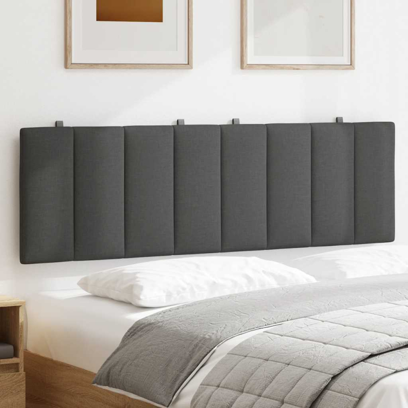 Kopfteil-Kissen Dunkelgrau 160 cm Stoff