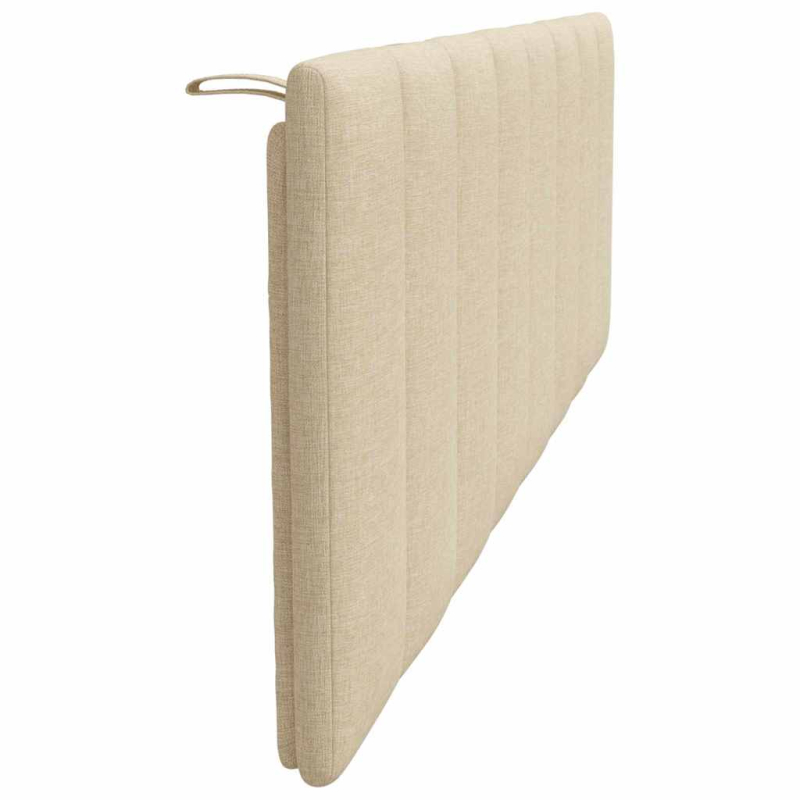 Kopfteil-Kissen Creme 160 cm Stoff
