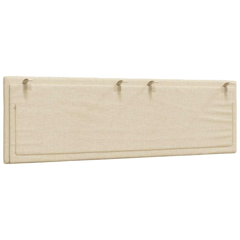 Kopfteil-Kissen Creme 160 cm Stoff