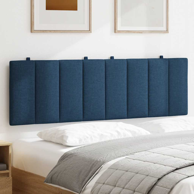 Kopfteil-Kissen Blau 160 cm Stoff