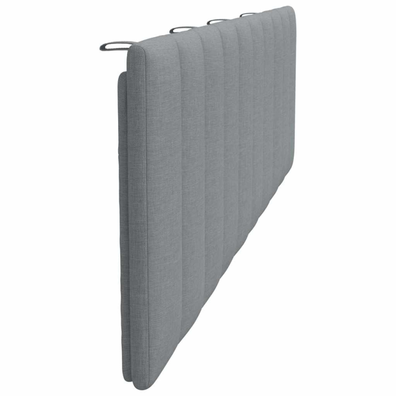 Kopfteil-Kissen Hellgrau 180 cm Stoff