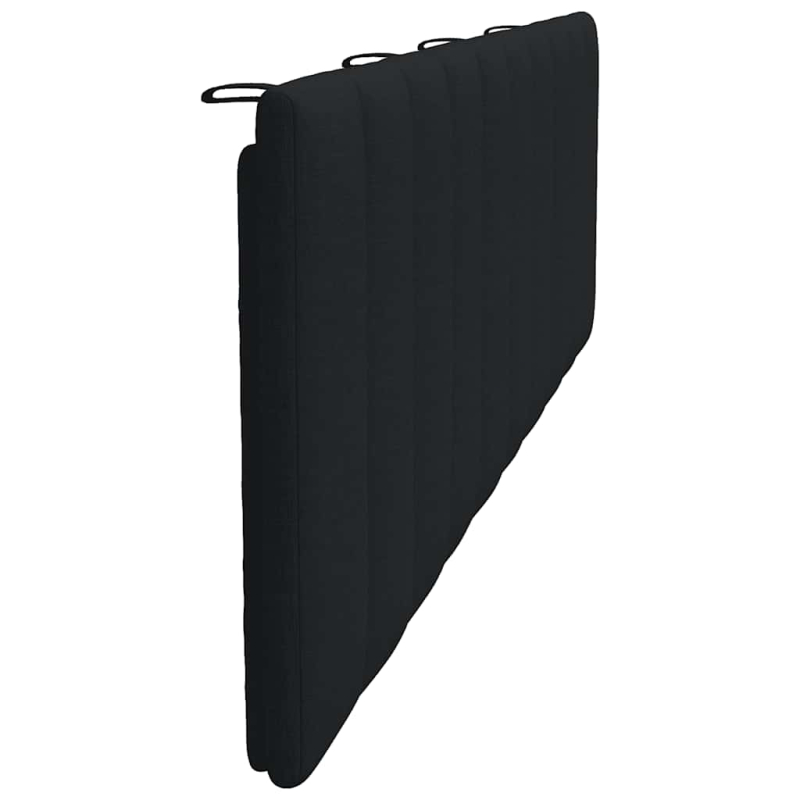 Kopfteil-Kissen Schwarz 180 cm Stoff