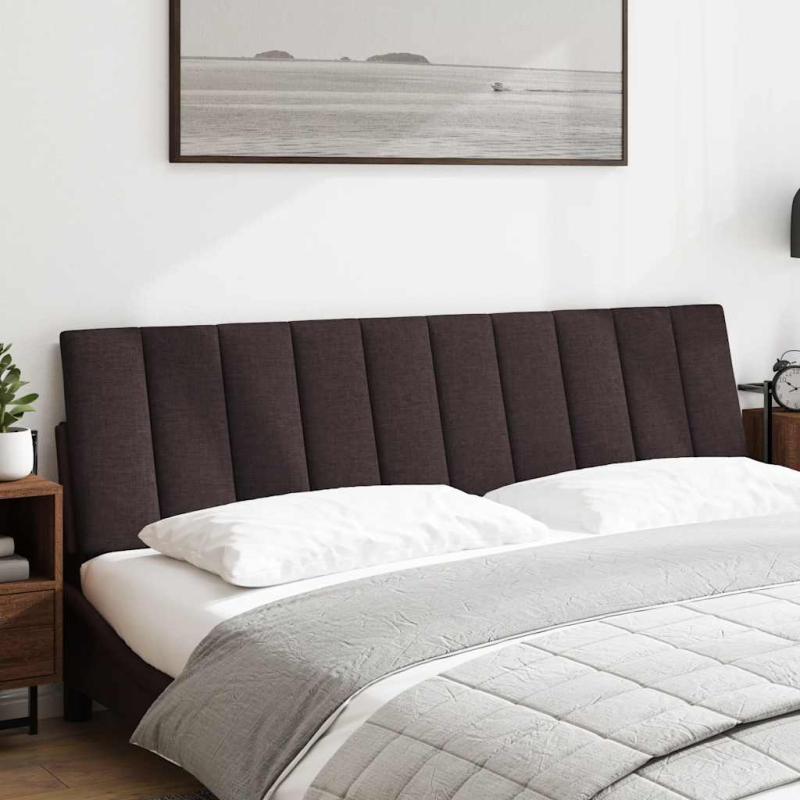 Kopfteil-Kissen Dunkelbraun 180 cm Stoff