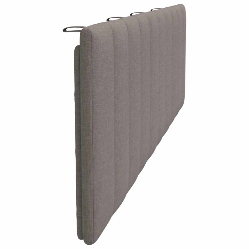Kopfteil-Kissen Taupe 180 cm Stoff