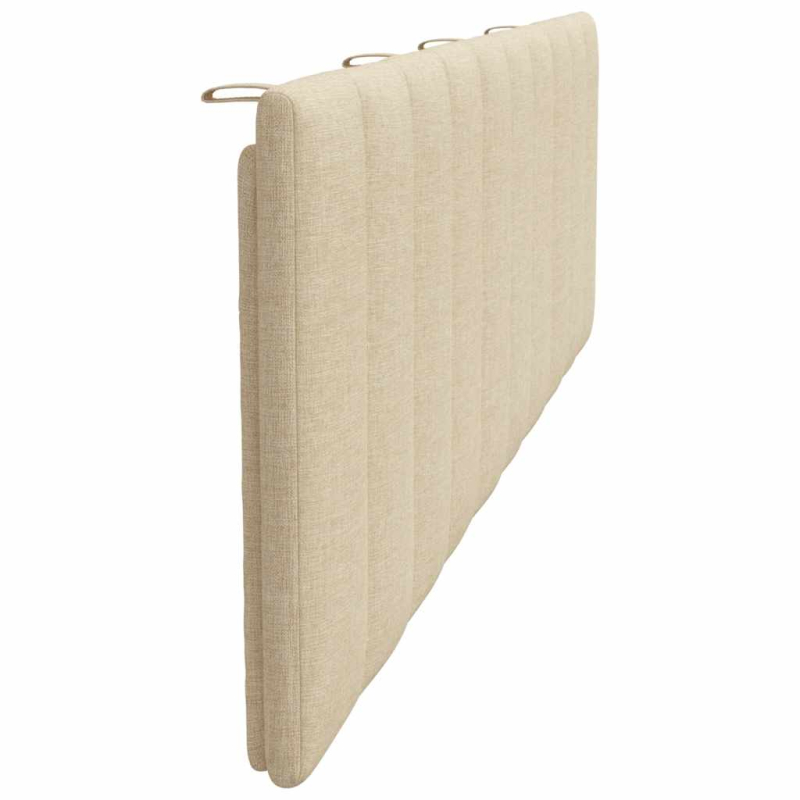 Kopfteil-Kissen Creme 180 cm Stoff