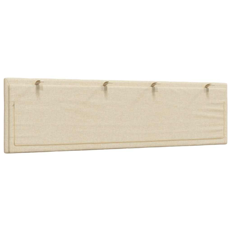 Kopfteil-Kissen Creme 180 cm Stoff