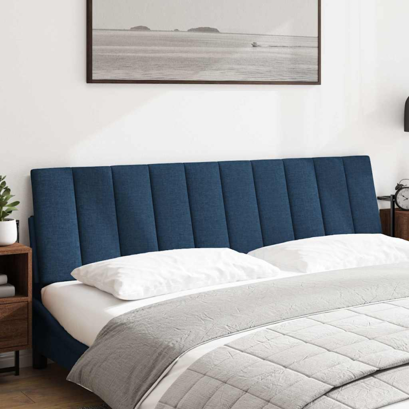 Kopfteil-Kissen Blau 180 cm Stoff