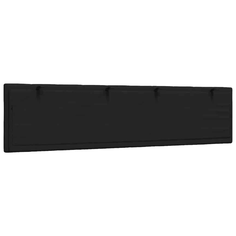 Kopfteil-Kissen Schwarz 200 cm Stoff