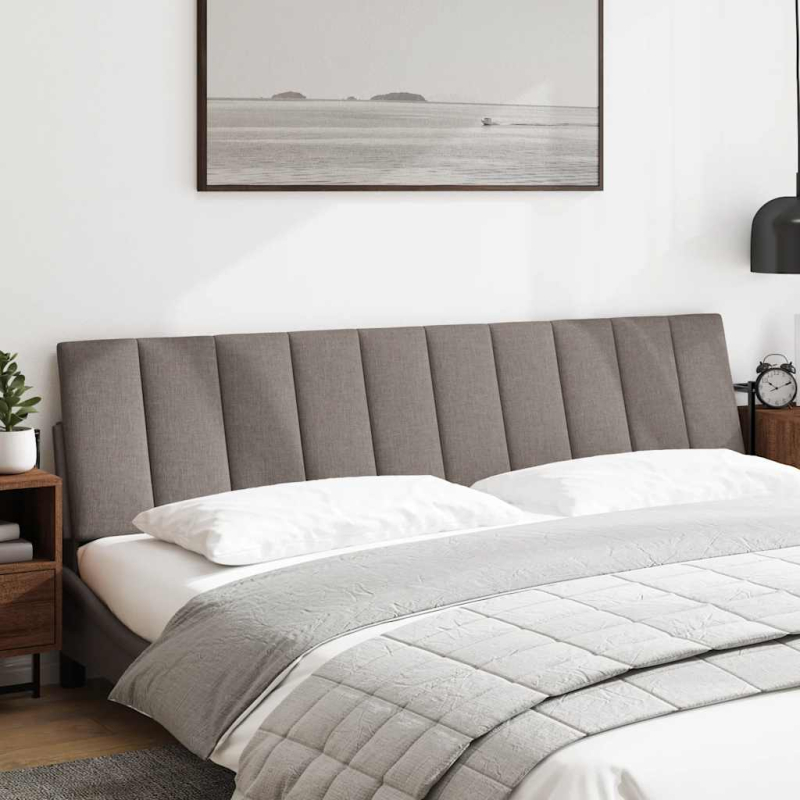 Kopfteil-Kissen Taupe 200 cm Stoff