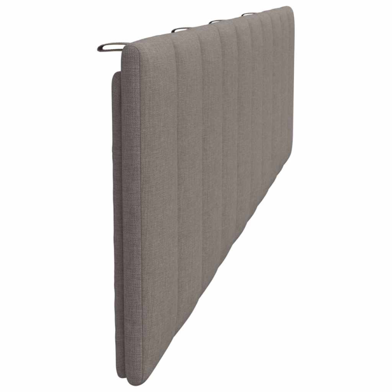 Kopfteil-Kissen Taupe 200 cm Stoff