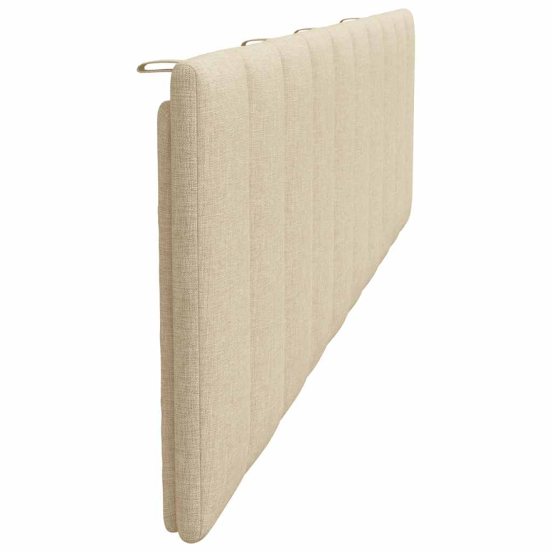 Kopfteil-Kissen Creme 200 cm Stoff