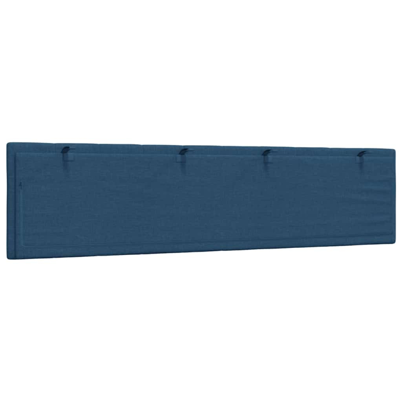 Kopfteil-Kissen Blau 200 cm Stoff