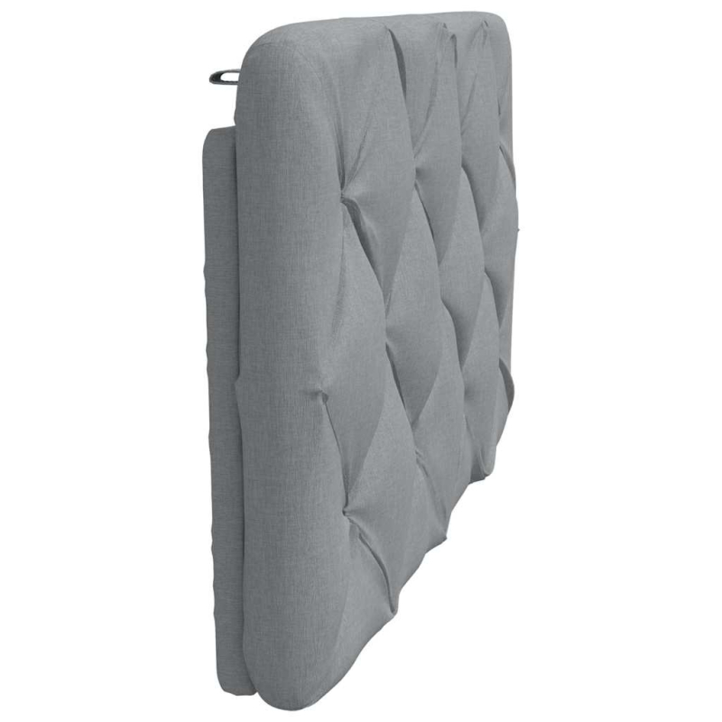 Kopfteil-Kissen Hellgrau 80 cm Stoff