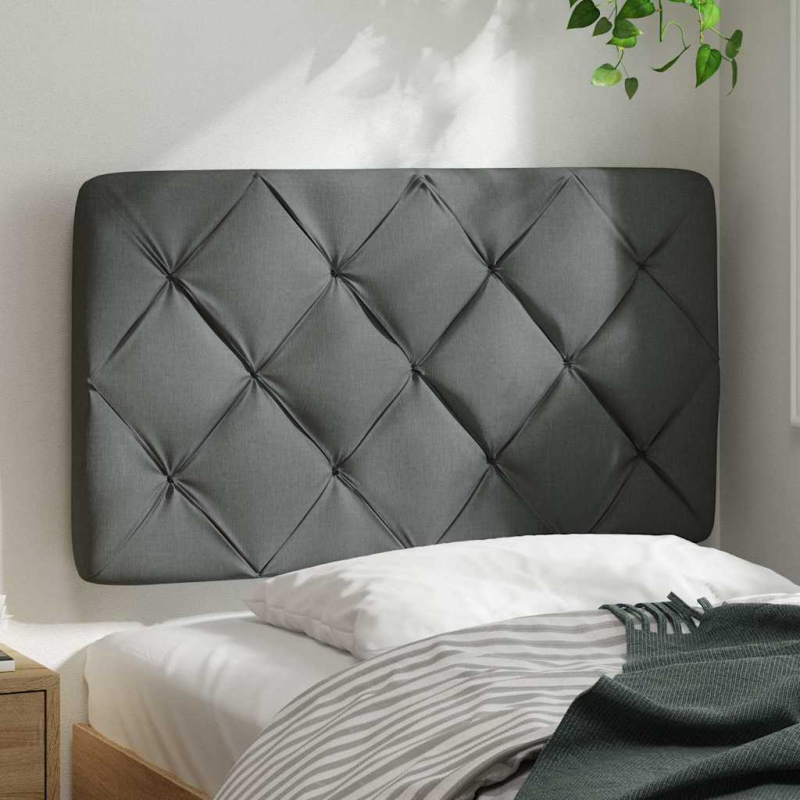 Kopfteil-Kissen Dunkelgrau 80 cm Stoff