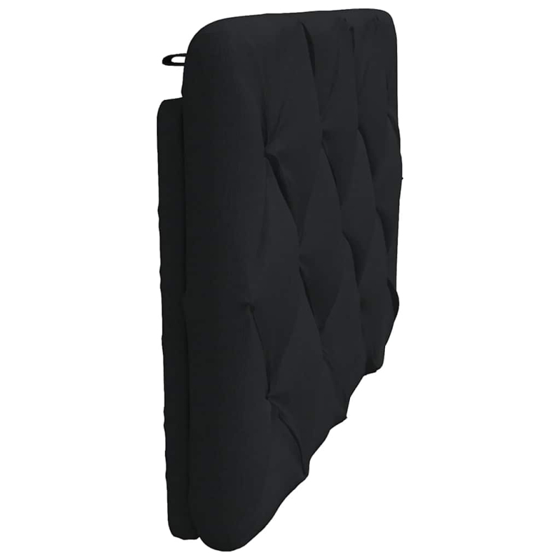Kopfteil-Kissen Schwarz 80 cm Stoff