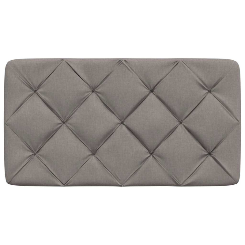 Kopfteil-Kissen Taupe 80 cm Stoff