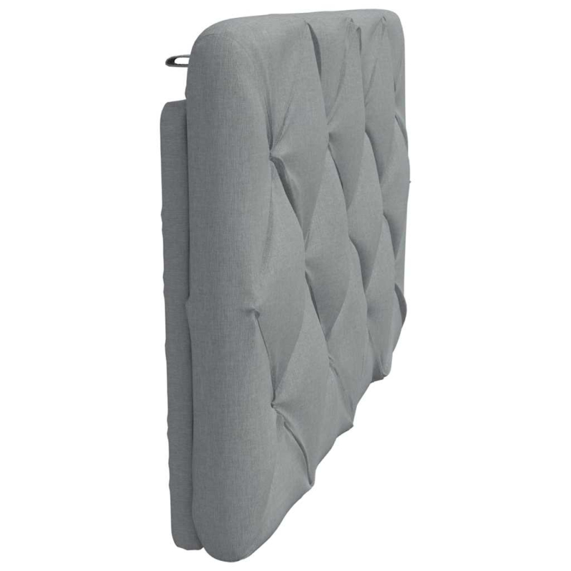 Kopfteil-Kissen Hellgrau 90 cm Stoff