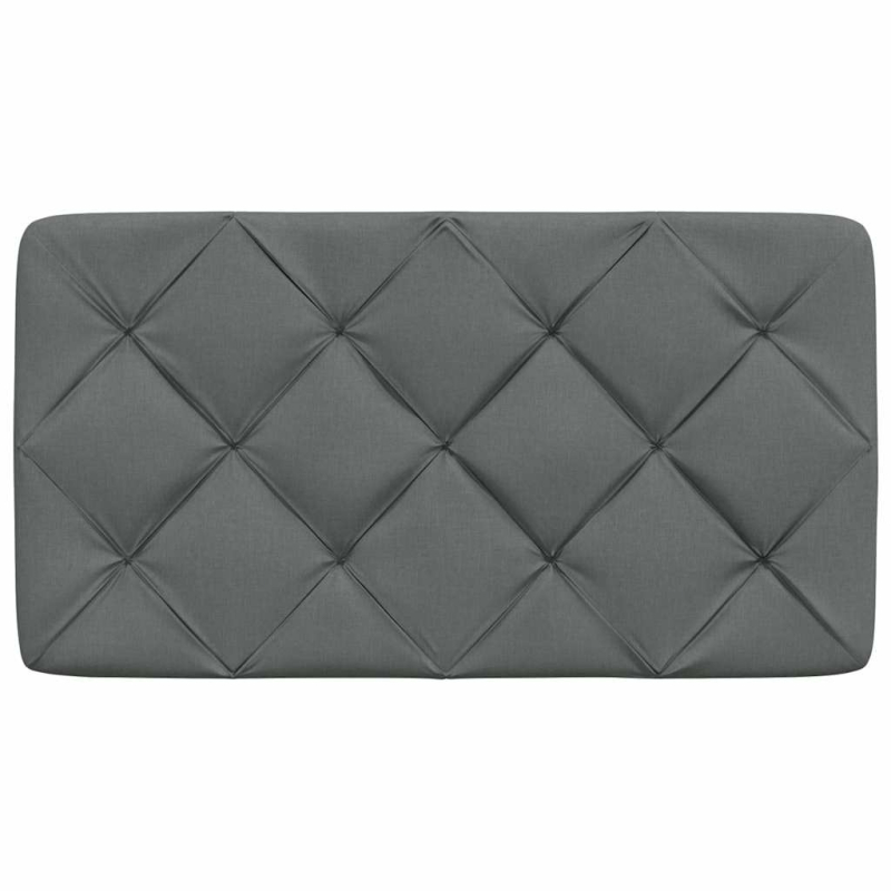 Kopfteil-Kissen Dunkelgrau 90 cm Stoff