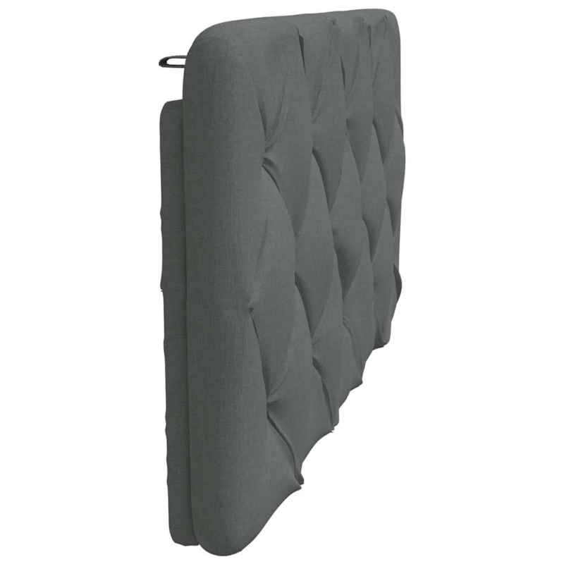 Kopfteil-Kissen Dunkelgrau 100 cm Stoff