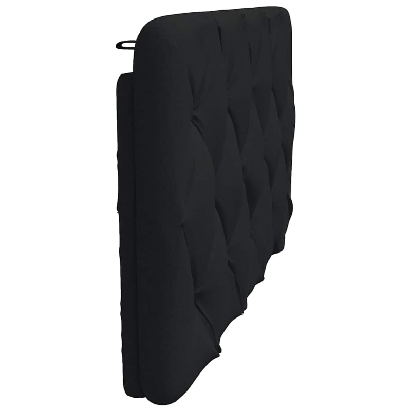 Kopfteil-Kissen Schwarz 100 cm Stoff