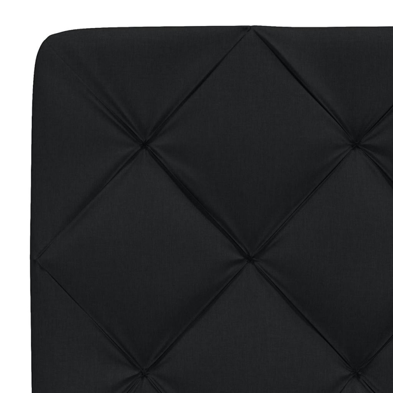 Kopfteil-Kissen Schwarz 100 cm Stoff
