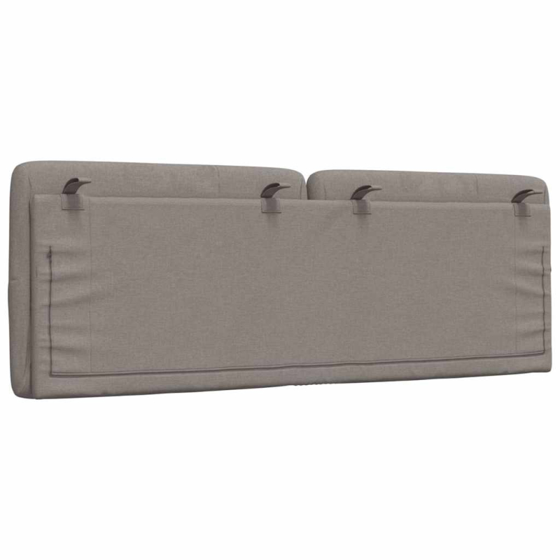 Kopfteil-Kissen Taupe 120 cm Stoff