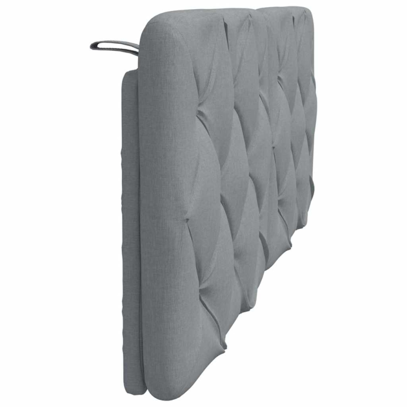 Kopfteil-Kissen Hellgrau 140 cm Stoff