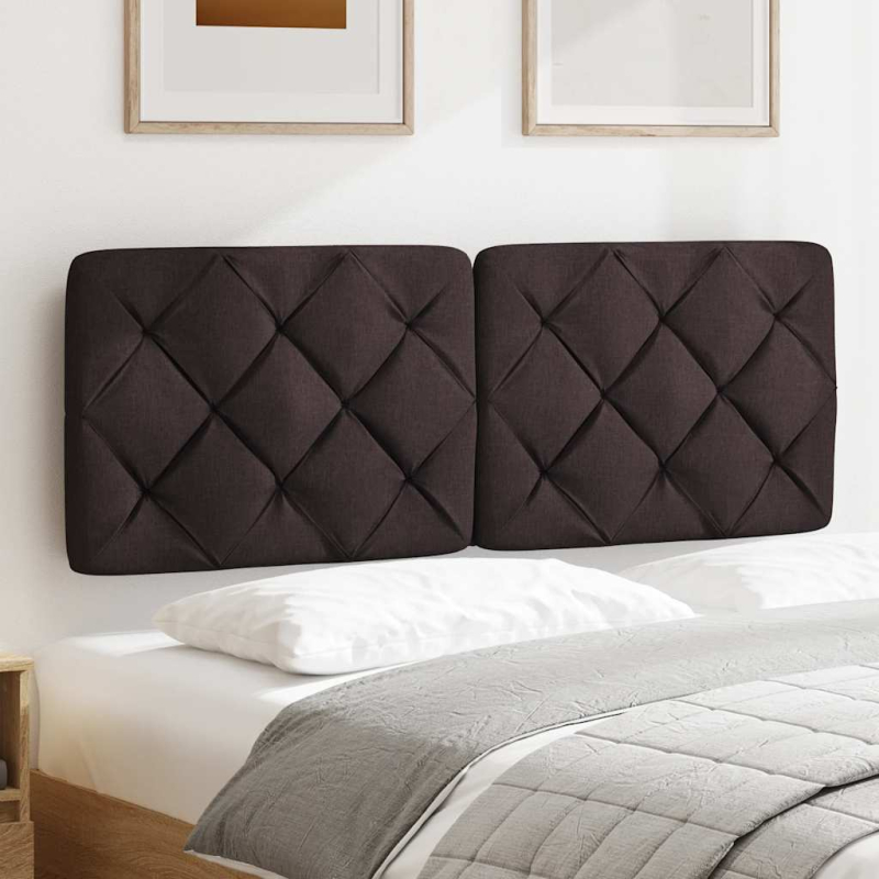 Kopfteil-Kissen Dunkelbraun 140 cm Stoff