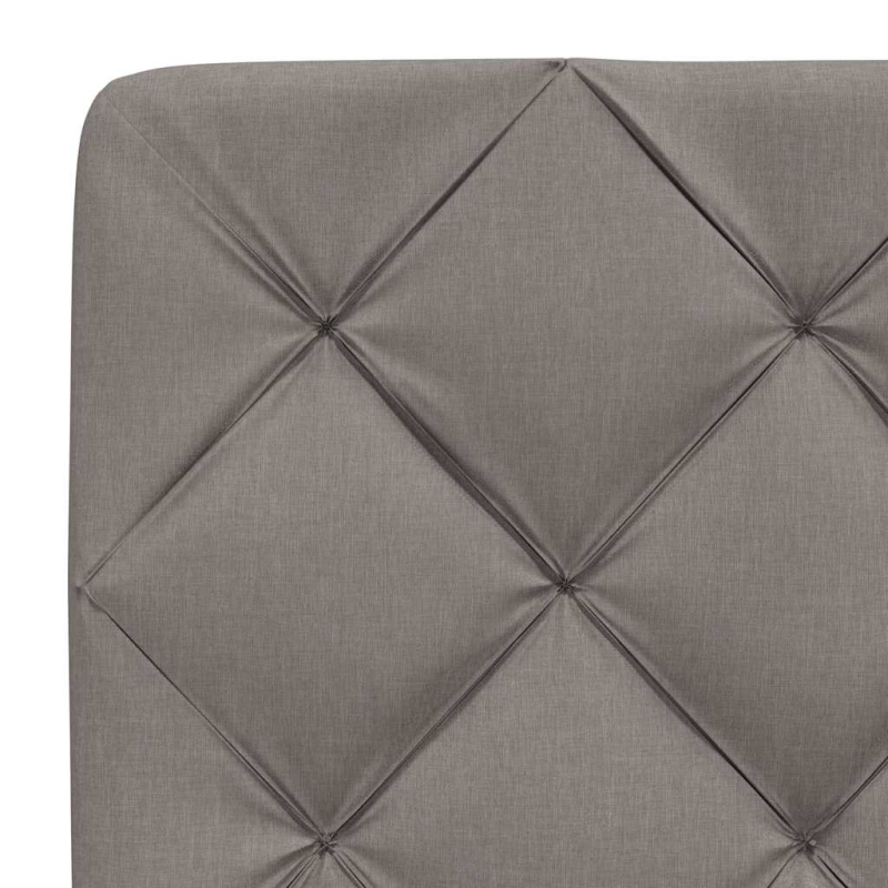 Kopfteil-Kissen Taupe 140 cm Stoff