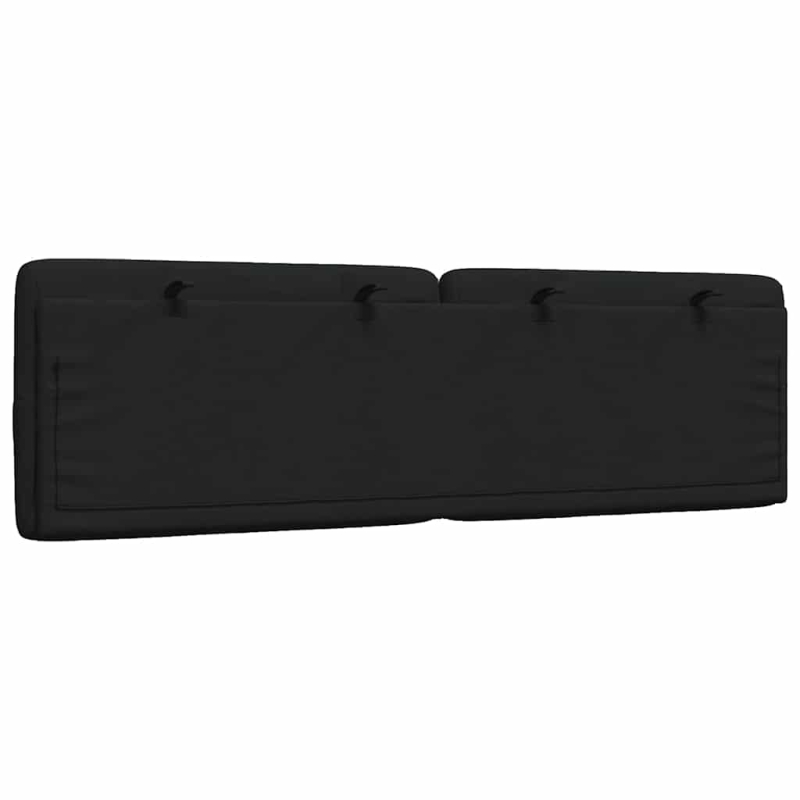 Kopfteil-Kissen Schwarz 160 cm Stoff