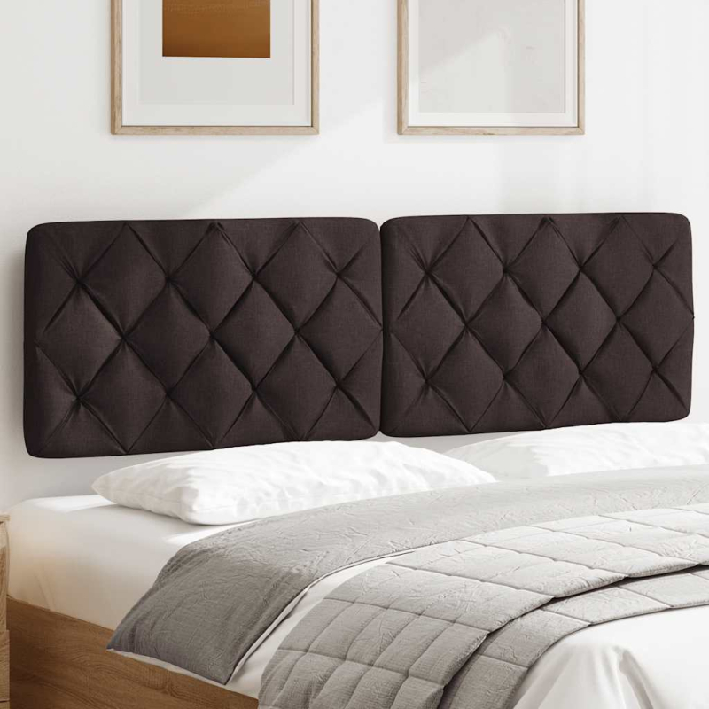 Kopfteil-Kissen Dunkelbraun 160 cm Stoff