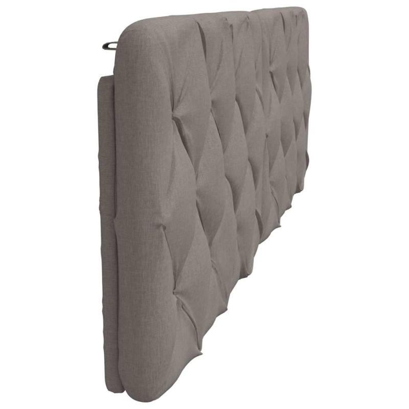 Kopfteil-Kissen Taupe 160 cm Stoff