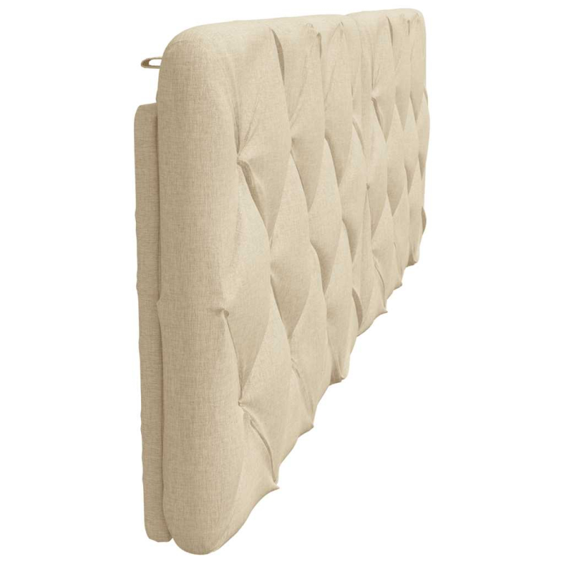 Kopfteil-Kissen Creme 160 cm Stoff
